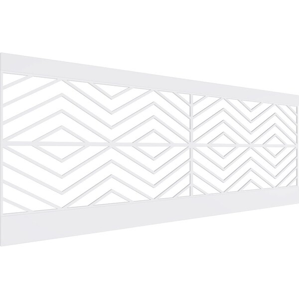 Ekena Millwork 36"H x 94 1/2"W Genoa PVC Wainscot Paneling Kit WPK36X94GNA - main